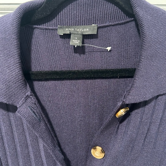 J. Crew Navy Button-Down Belted Dress - Picture 4 of 5